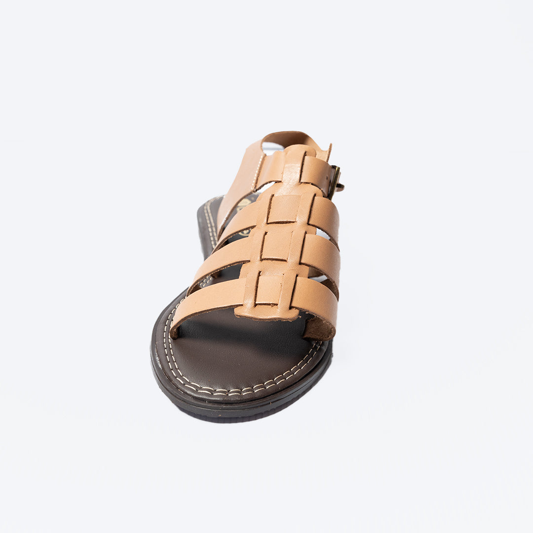 Strappy Sandal.Choc Insole.