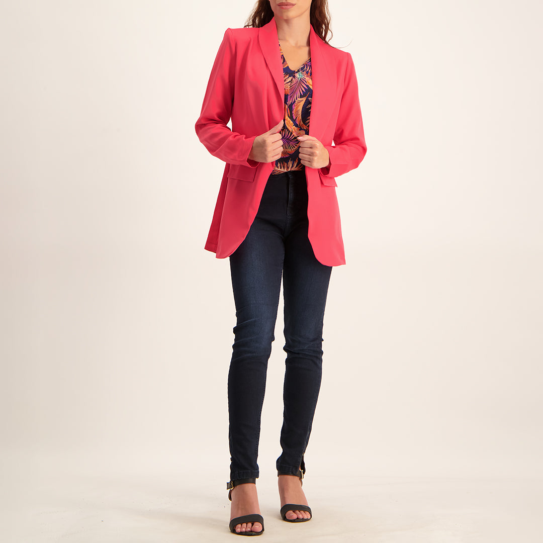 Ladies cerise outlet blazer