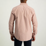 MENS ZAFF PINK L/S SLIMFIT CORE SHIRT