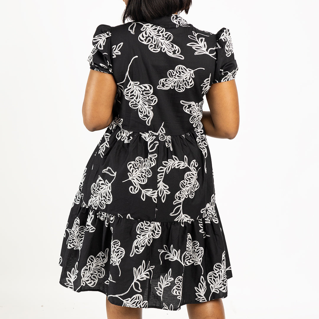 Printed Tiered Dress