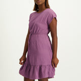 Purple Tiered  Dress