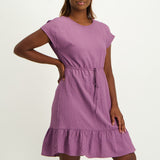 Purple Tiered  Dress