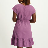 Purple Tiered  Dress