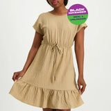 Caramel Tiered  Dress