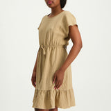 Caramel Tiered  Dress