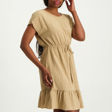 Caramel Tiered  Dress