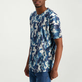 MENS MODA NAVY AOP T-SHIRT (NAVY CAMO)