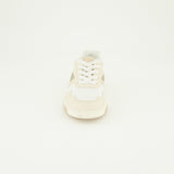 Lace Up Sneaker.Gold Glitter Detail.