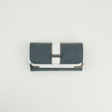 Double Flap Wallet.Gun Metal Trims.