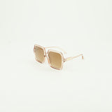 Crystal Square Oversized Sunglasses.