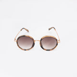 Round Sunglasses.Brown Gradient Lens.