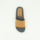 Nubuck Leather Slide Sandal.