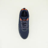 Evolve Navy And Orange Racer Sneaker.