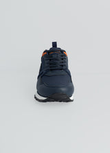 Evolve Navy And Orange Racer Sneaker.