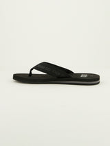 Evolve Black Jacquard Eva Thong Sandal.