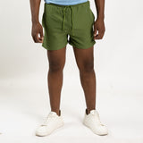 MENS MODA OLIVE SWIM SHORTS (MESH LINED)