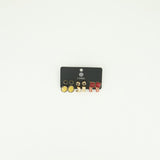 6 PACK EARRING SET (RED &amp; MUSTARD STUDS)