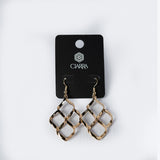 LADIES CIARRA GOLD DIAMOND DROP EARRING