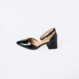 Patent Comfort Wedge Heel Shoe.