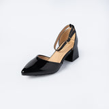 Patent Comfort Wedge Heel Shoe.