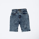 BOYS MODA BLUE BLOCK PATCH SHORTS