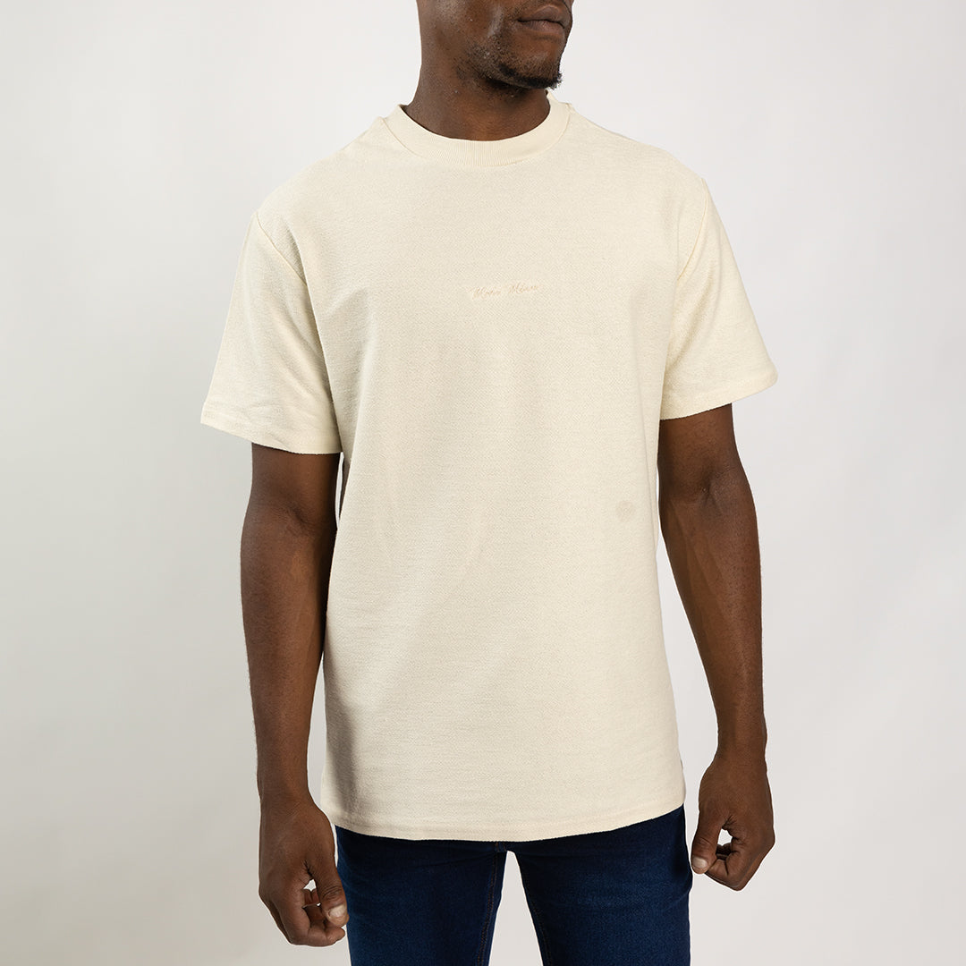 Moda Oversized Textured T-Shirt.