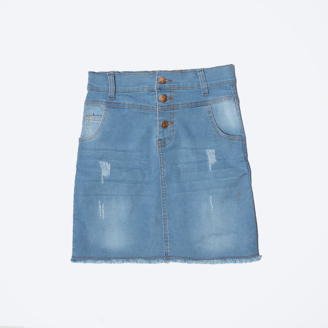 Girls Alora Denim Skirt